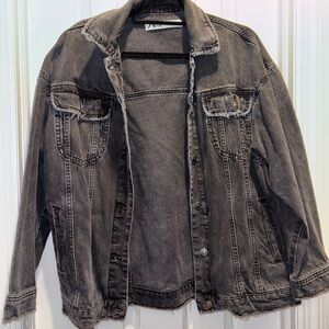Zara Black Denim Jacket